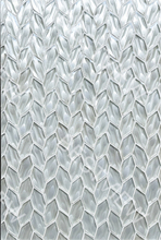 Leaf White Crystal Glass Mosaic 001378