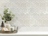 Khaki Glazed Porcelain Mosaic Handmade Textured