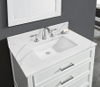 49-in Calacatta Quartz Single Sink Bathroom Vanity Top
