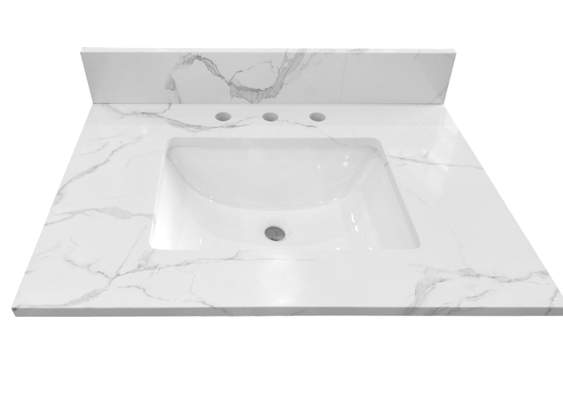 Calacatta White Engineered Marble Top