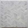 Oriental White Marble Mosaic Polished Synergy Weave