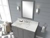 49-in Arabescato Marble Single Sink Bathroom Vanity Top ( Jazz White)