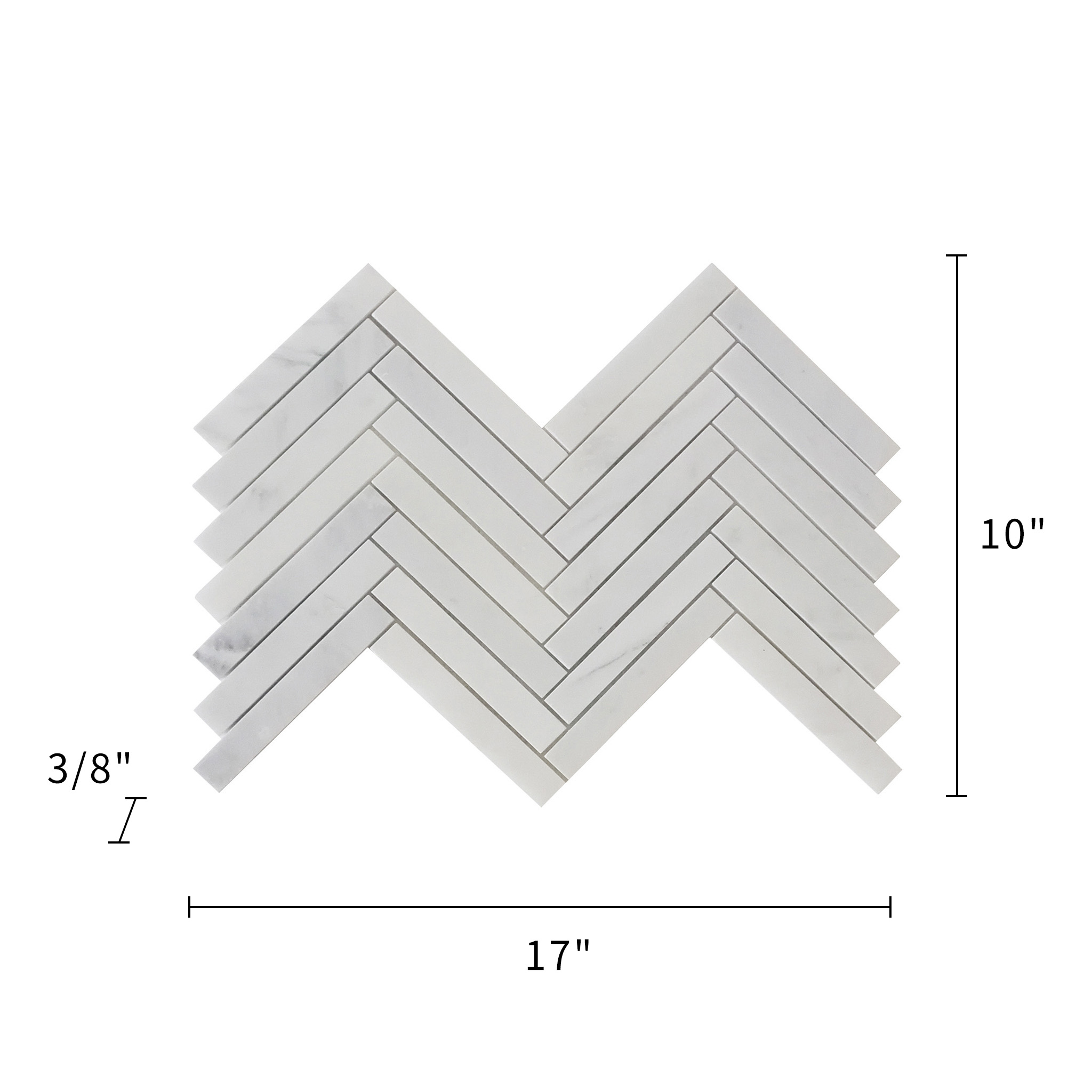 Oriental White Marble Mosaic Honed 1