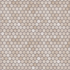 Cream Marfil Marble Mosaic Polished 1" Hexagon 