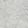  Oriental White Mosaic Polished 1"×3" Herringbone 