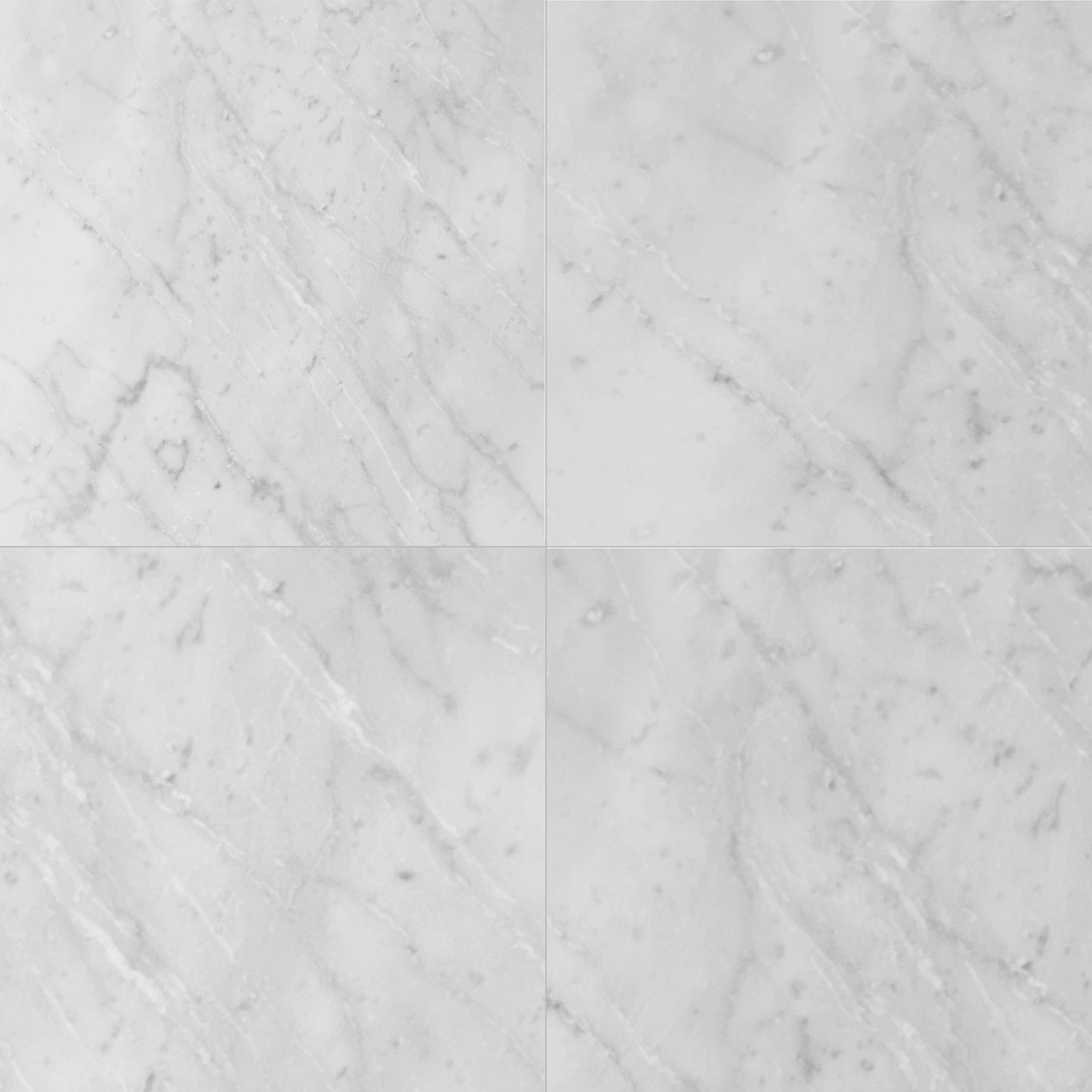 Carrara White Marble Tile Polished 12"x12"