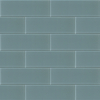  Azure Block Glass Tile 4"x12"