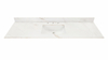 73-in Calacatta Gold Sintered Stone Single Sink Bathroom Vanity Top 