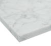 31 In. Bianco Carrara White Marble Vanity Top Premium 1 In. Thickness with White Sink