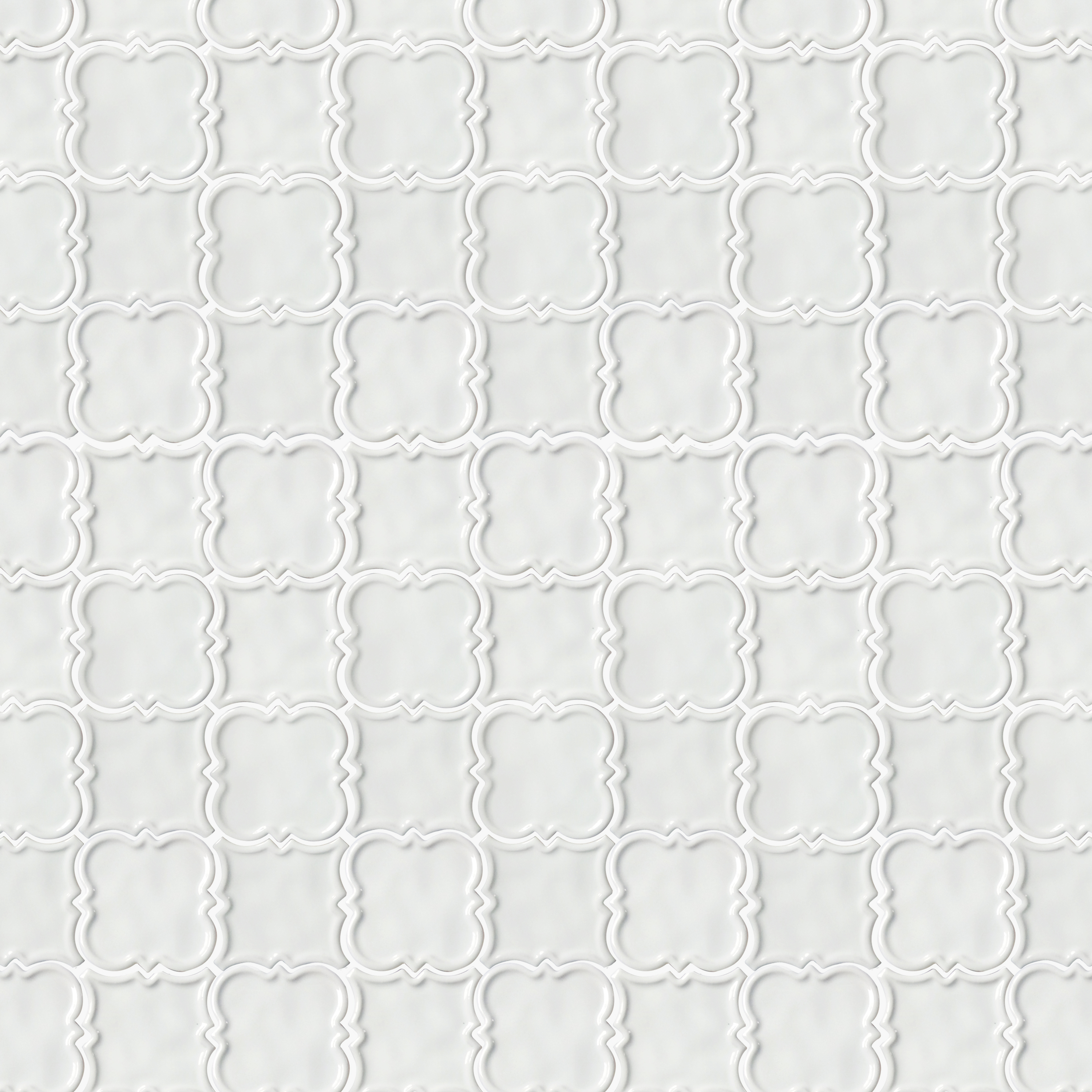 White Ceramic Mosaic Square