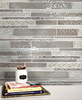 Mixed Neutrals Glass Mosaic Random Strip 