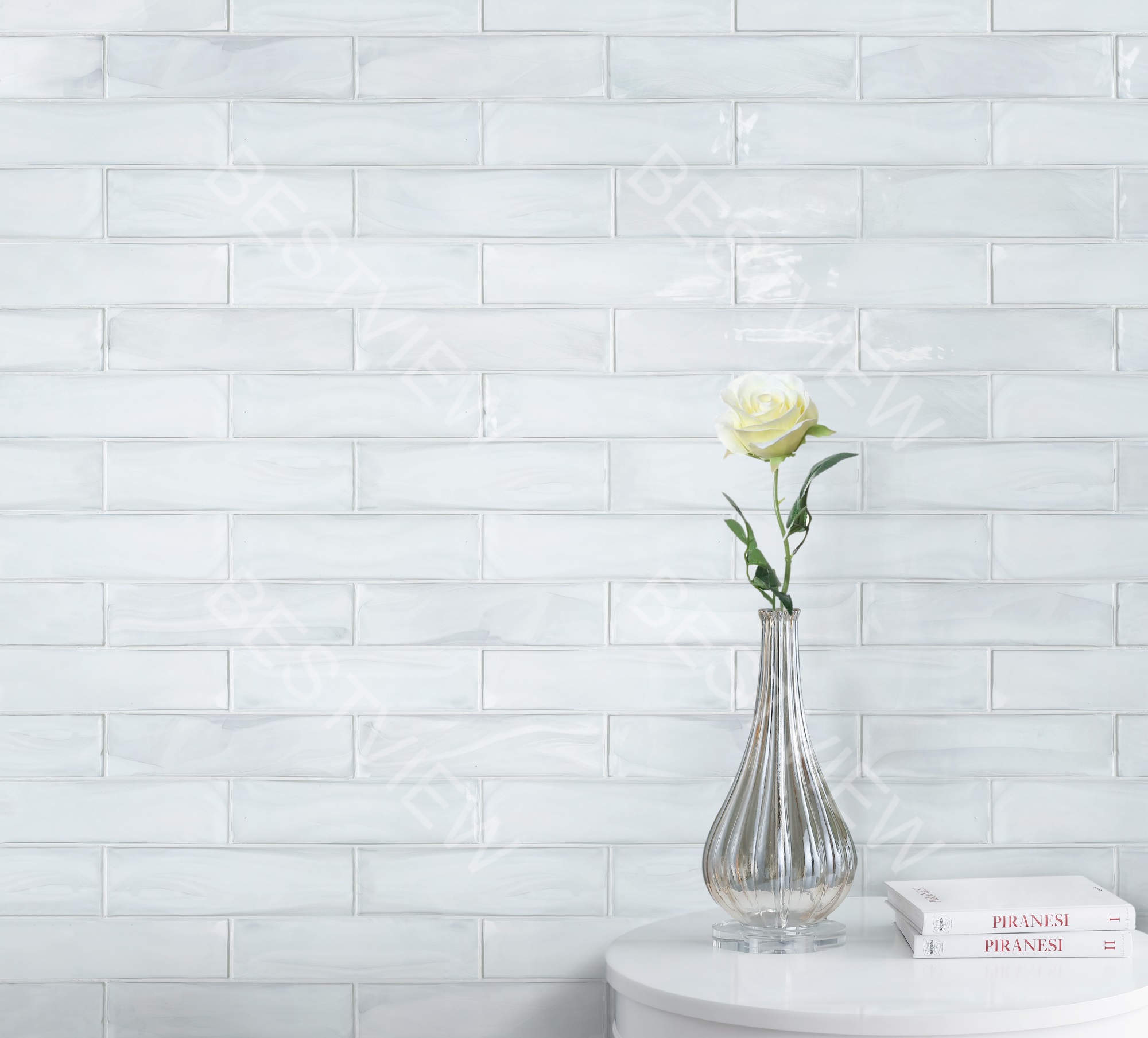 HANDMADE HOT GLASS TILE 000745
