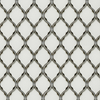 Silver Glass Mosaic with Silver Trim Feather Pattern 