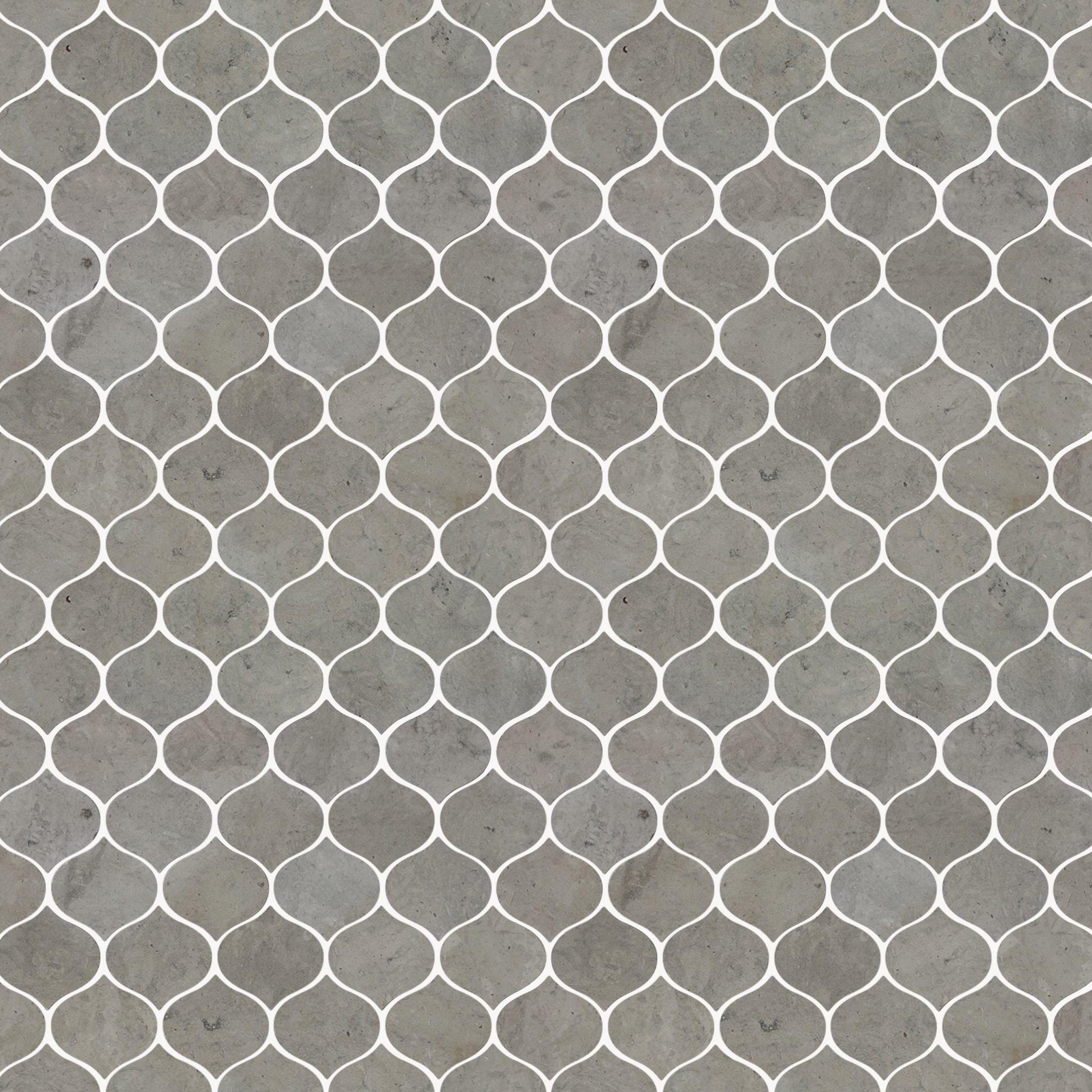 Dark Gray Marble Mosaic Droplet