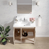 Mena 36-in Vanity Natural Wood With Porcelain Top