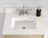 25-in Calacatta Gold Sintered Stone Single Sink Bathroom Vanity Top 