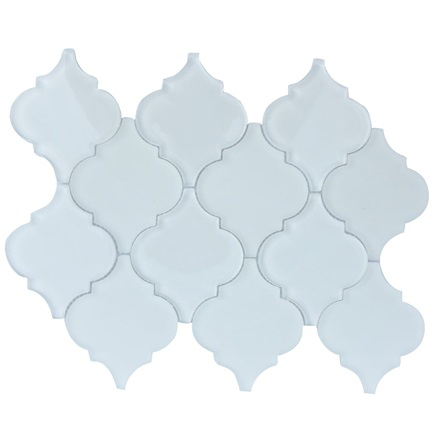 Arabesque Frosted Glass Mosaic