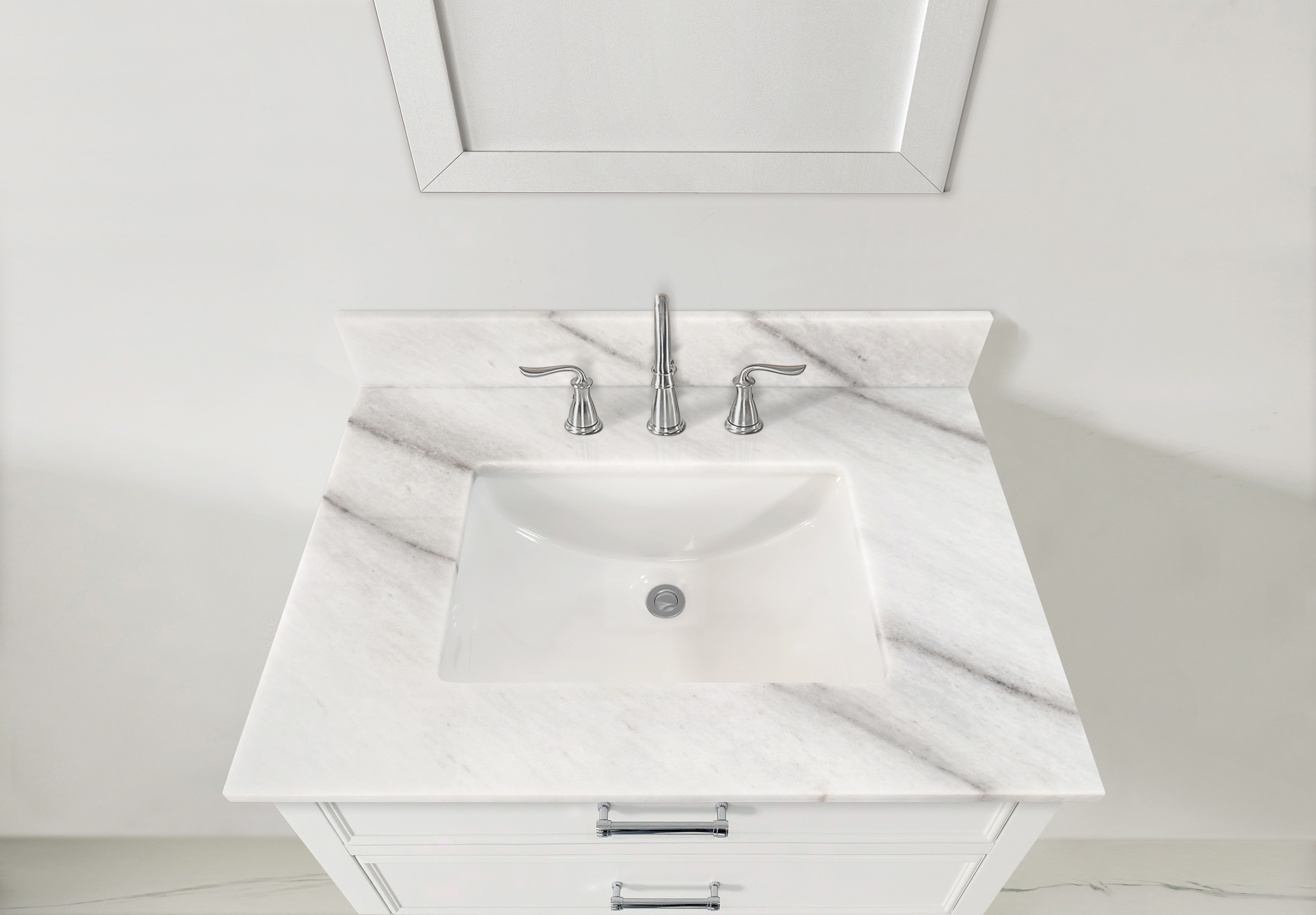 Colombian White Natural Marble Tops