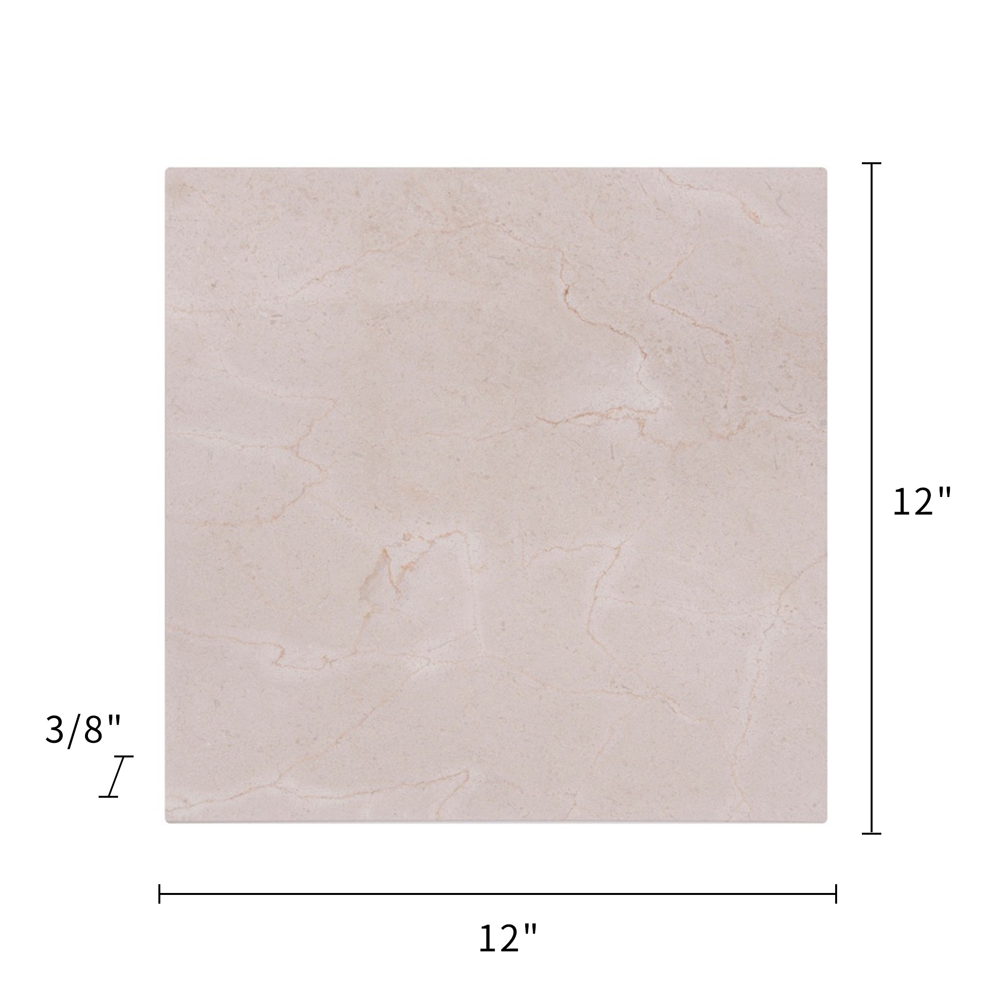 Cream Marfil Marble Tile Polished 12