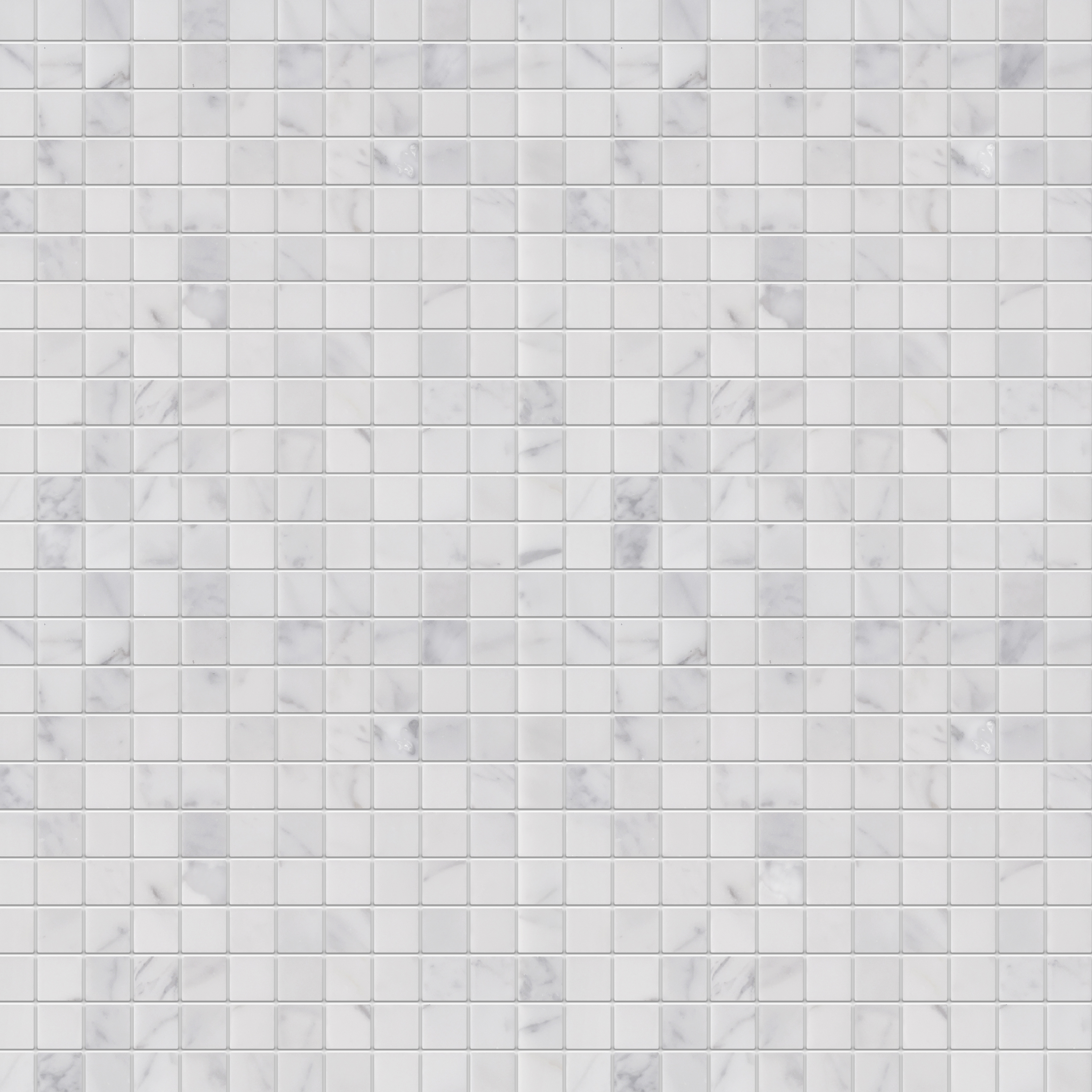  Oriental White Marble Mosaic Polished 1"×1" 