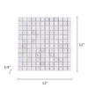  Oriental White Marble Mosaic Honed 1"×1" 