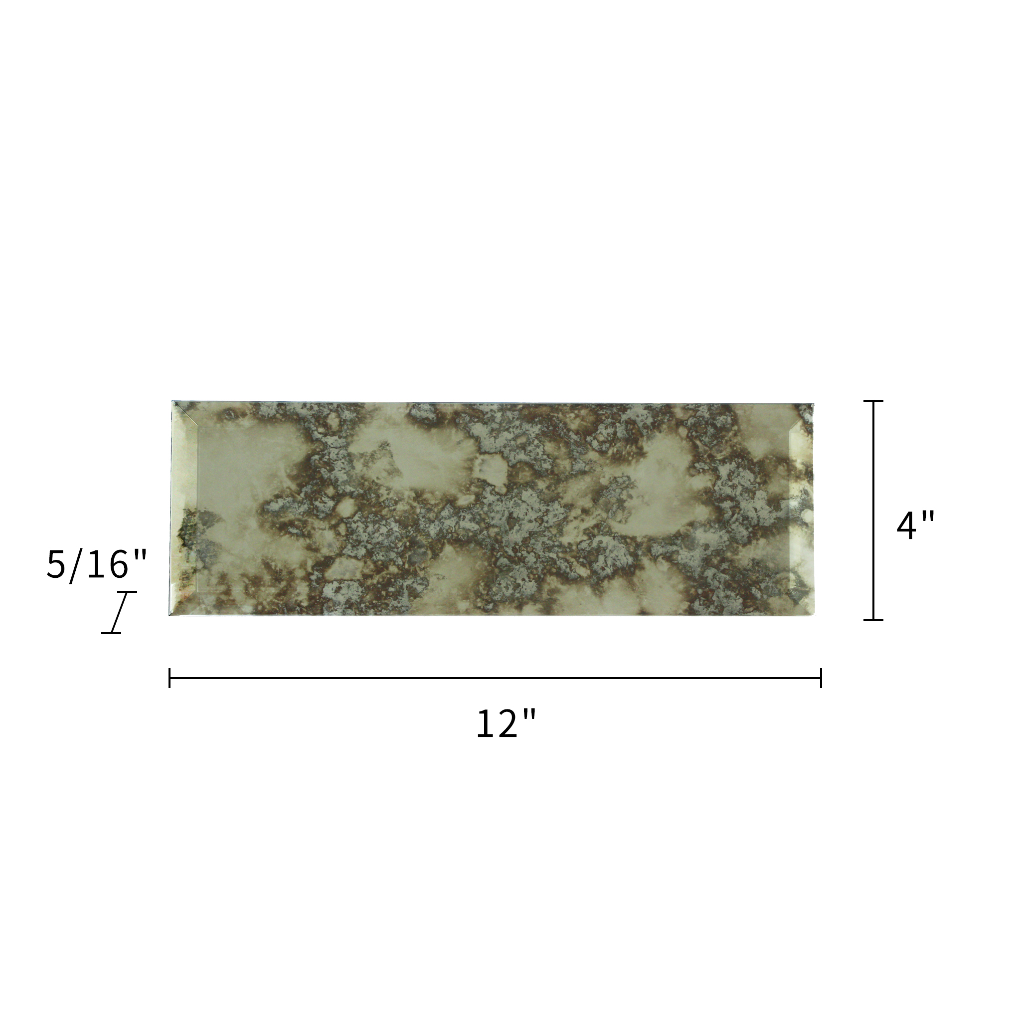 Antique Mirror Glass Tile Beveled