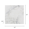  Oriental White Marble Tile Honed 18"x18"