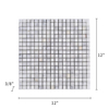 Calacatta White Marble Mosaic 5/8 " Polished