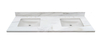73-in Staturio Gold Sintered Stone Double Sink Bathroom Vanity Top 