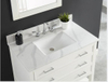 25-in Calacatta Quartz Single Sink Bathroom Vanity Top