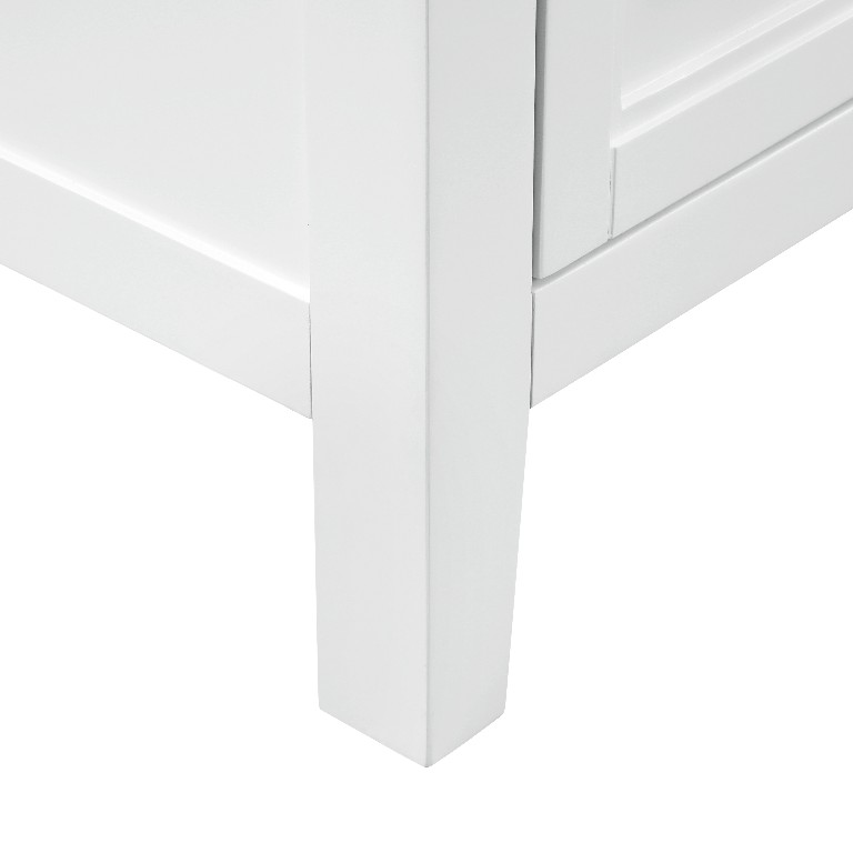Smyma 60-in Vanity Combo Dove White with Carrara White Engineered Stone Top