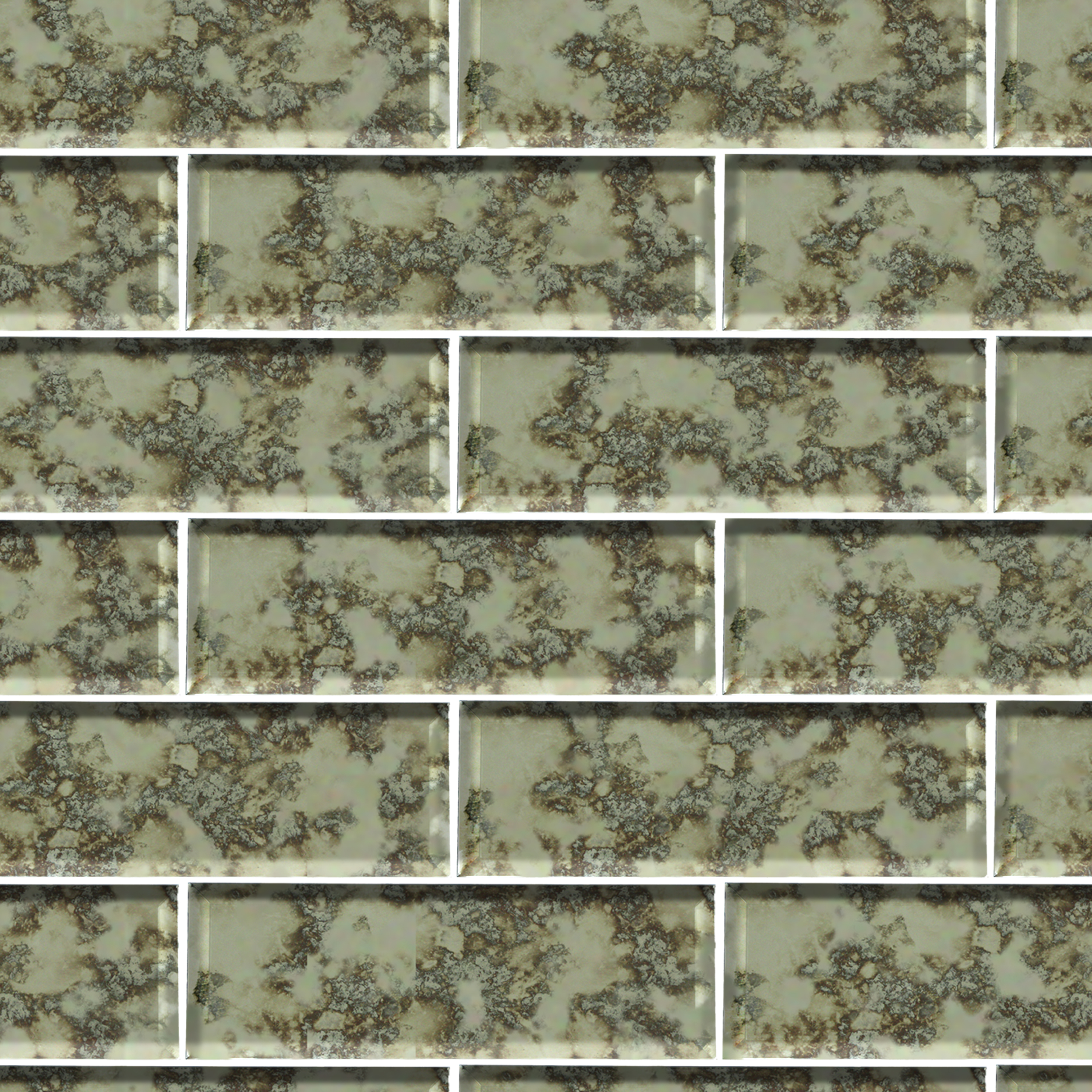 Antique Mirror Glass Tile Beveled