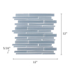 Azure - Glass Mix Mosaic Random Strip