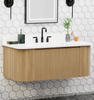 Osage 48.5-in Vanity Combo Wood with White Quartz Top 