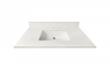 49-in Swan White Sintered Stone Single Sink Bathroom Vanity Top 