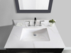 31-in Calacatta Gold Sintered Stone Single Sink Bathroom Vanity Top 