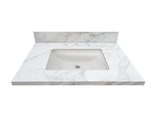 31-in Staturio Gold Sintered Stone Single Sink Bathroom Vanity Top 