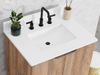 Apex 24 -in Vanity Combo Dark Oak with Porcelain Top