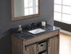 49-in Thunder Black Granite Single Sink Bathroom Vanity Top