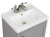 Bruce 18-in Vanity Combo In Light Gray with Crushed Marble Top 