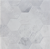 Oriental White Marble Mosaic Polished 6" Hexagon 