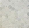 Oriental White Mosaic Polished 3" Hexagon 