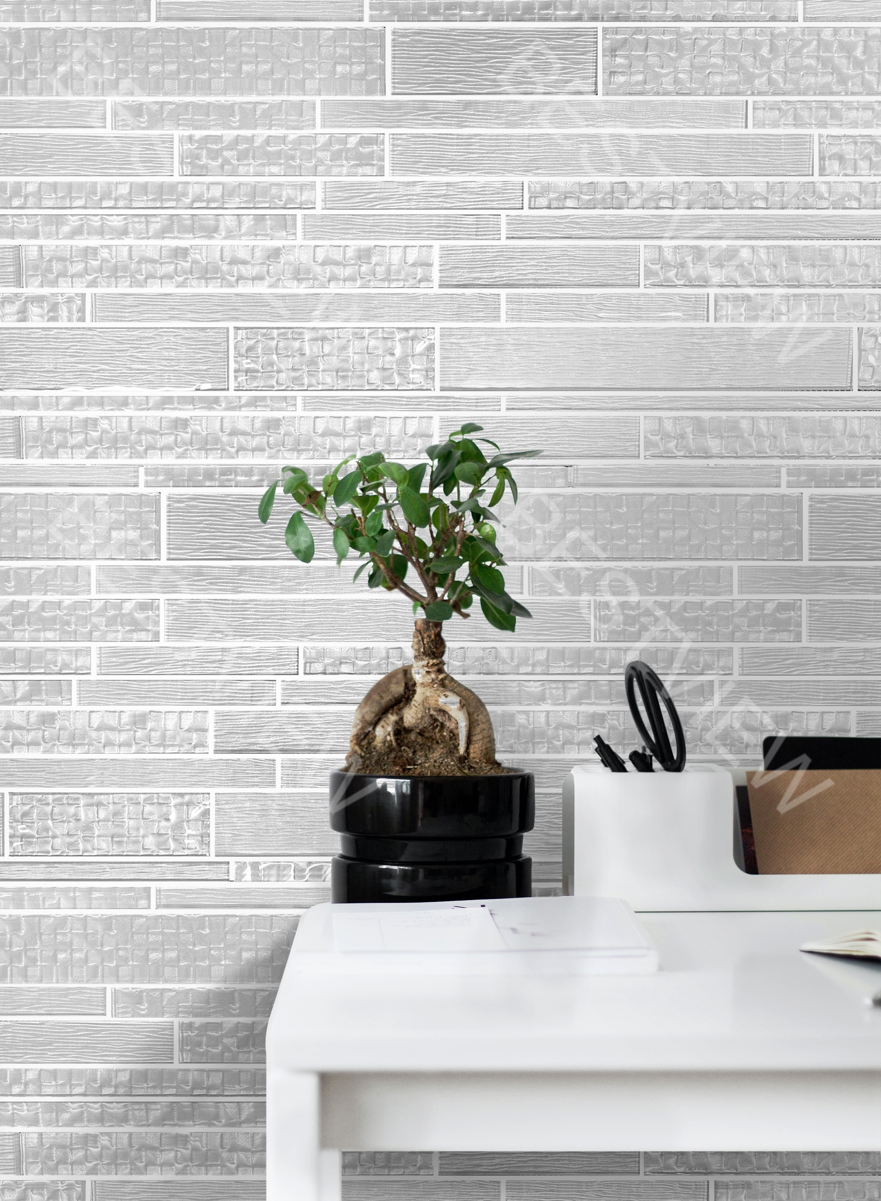 Pure - Glass Mix Mosaic Random Strip