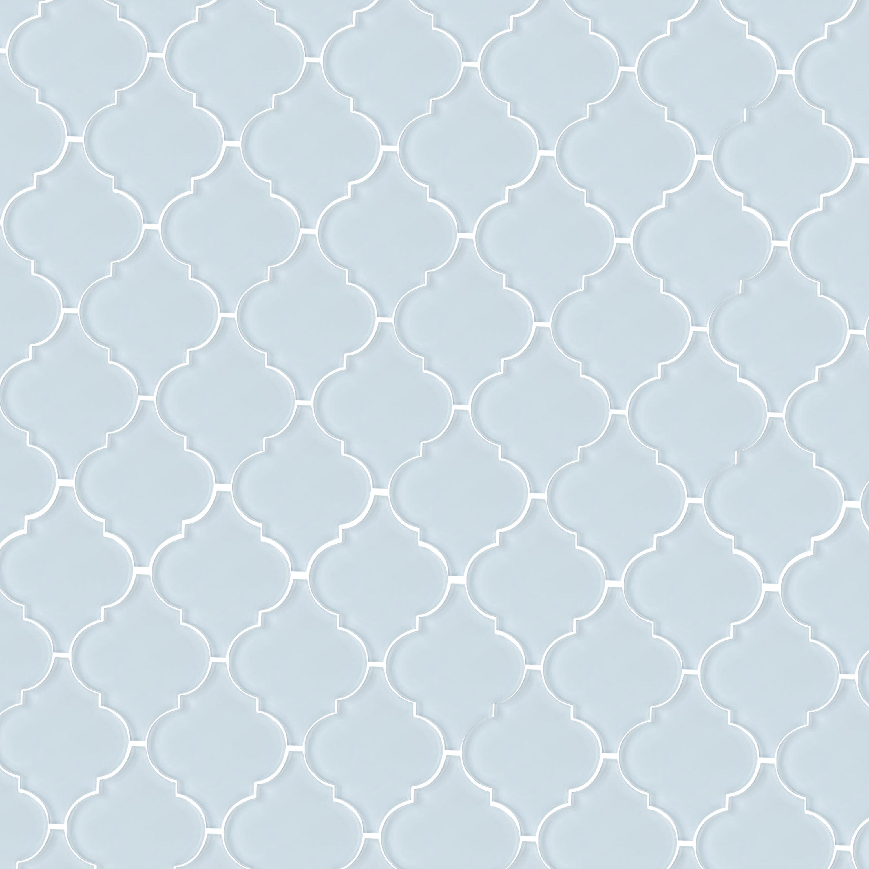 Arabesque Frosted Glass Mosaic