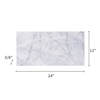 Carrara White Marble Tile Polished 12"x24"