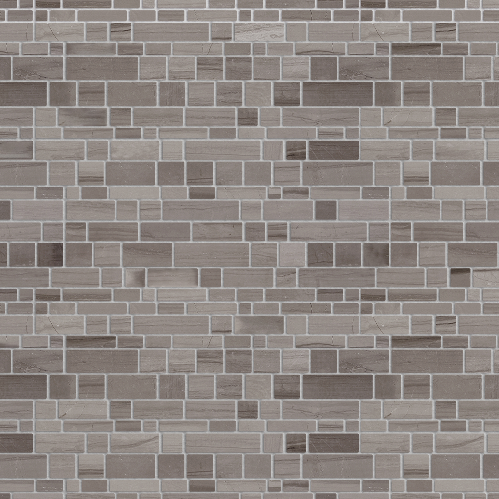 Athens Gray Mosaic Honed Multi-Square 