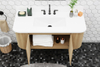 Osage 48.5-in Vanity Combo Wood with White Quartz Top 