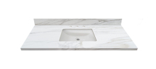 61-in Staturio Gold Sintered Stone Single Sink Bathroom Vanity Top 