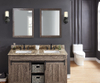 61-in Santa Cecilia Granite Double Sink Bathroom Vanity Top