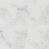 Oriental White Marble Tile Brushed 12"x12" 